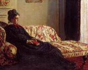 Meditation, Madame Monet Sitting on a Sofa